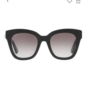 Gucci GG0029S Black Square Sunglasses.